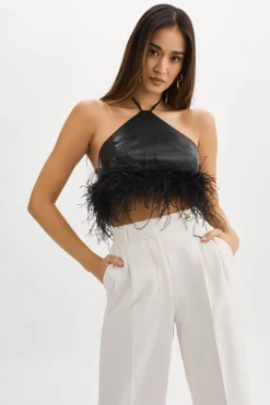 Clearance LAMARQUE AISSA | Halter Top Black