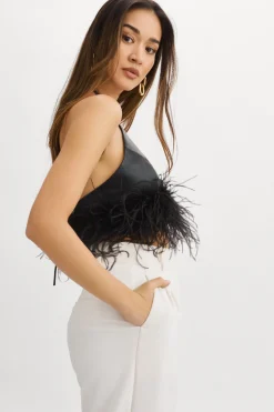 Clearance LAMARQUE AISSA | Halter Top Black