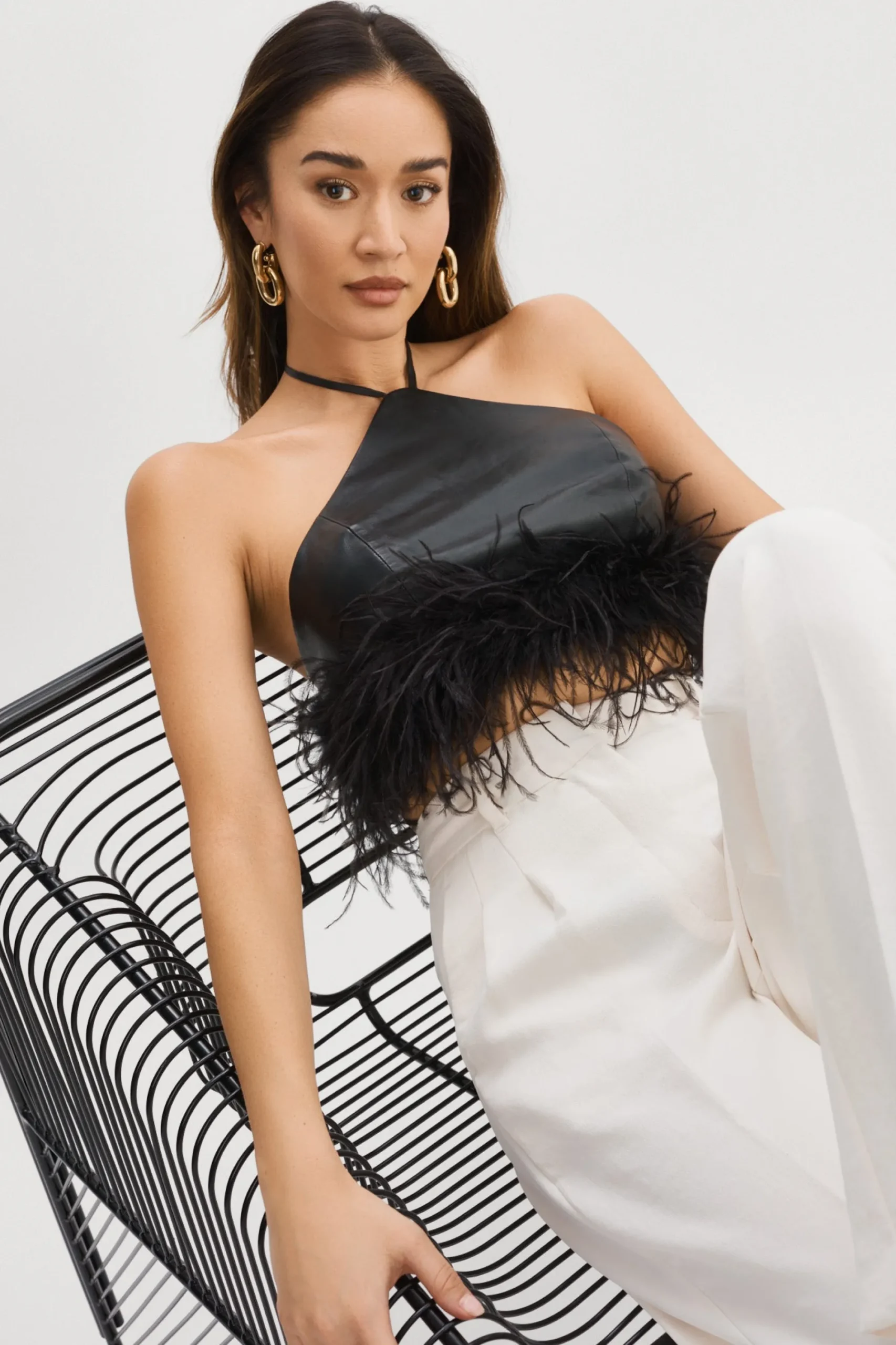 Clearance LAMARQUE AISSA | Halter Top Black