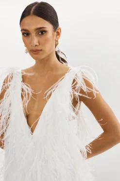 Best Sale LAMARQUE ALENA | Feather Dress White