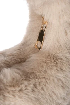 Fashion LAMARQUE ALIX | Mini Faux Fur Hobo Bag Oat