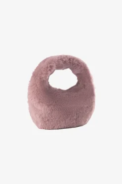 Cheap LAMARQUE ALIX | Mini Faux Fur Hobo Bag Smoky Pink
