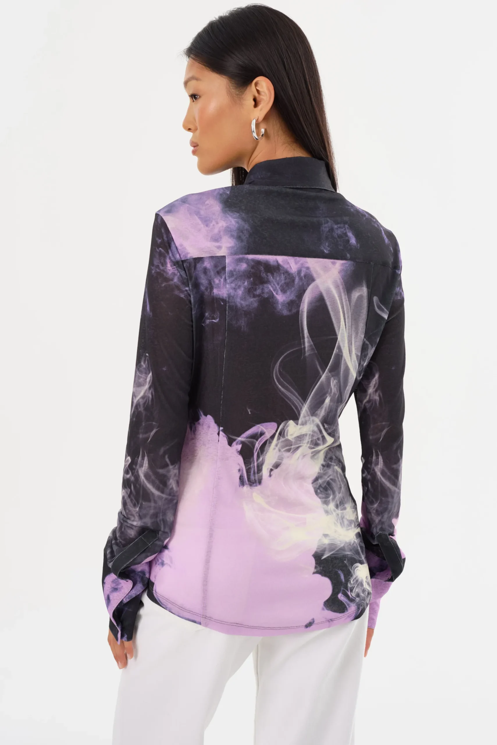 Flash Sale LAMARQUE ALZINA | Printed Long Sleeve Shirt Lavender Haze