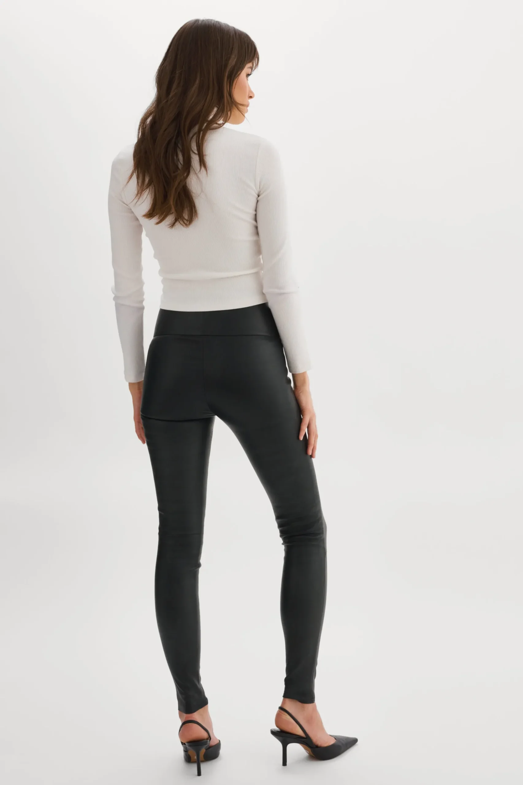Clearance LAMARQUE ANI | Leather Leggings Black