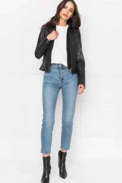 Discount LAMARQUE ARLETTE | Leather Biker Jacket Black