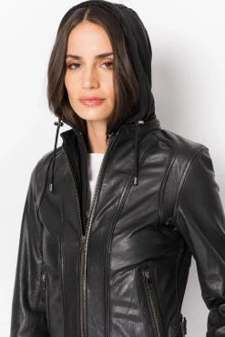 Discount LAMARQUE ARLETTE | Leather Biker Jacket Black