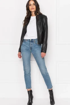 Discount LAMARQUE ARLETTE | Leather Biker Jacket Black