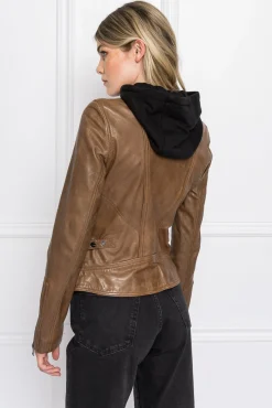 Outlet LAMARQUE ARLETTE | Leather Biker Jacket Rawhide