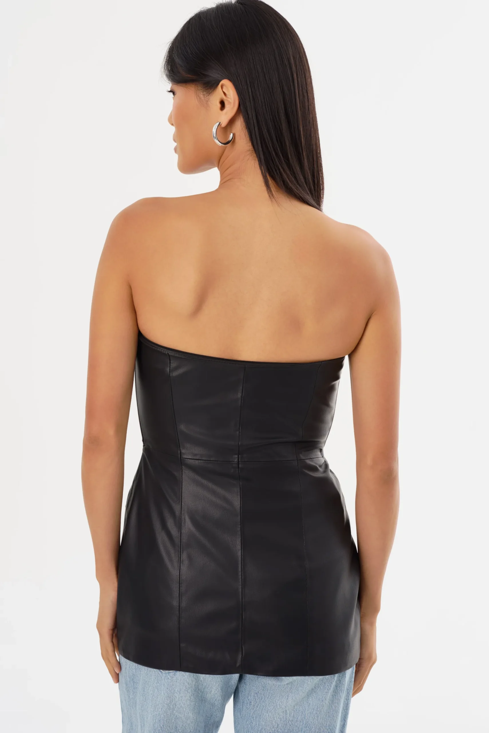 Cheap LAMARQUE AVANI | Faux Leather Bustier Top Black