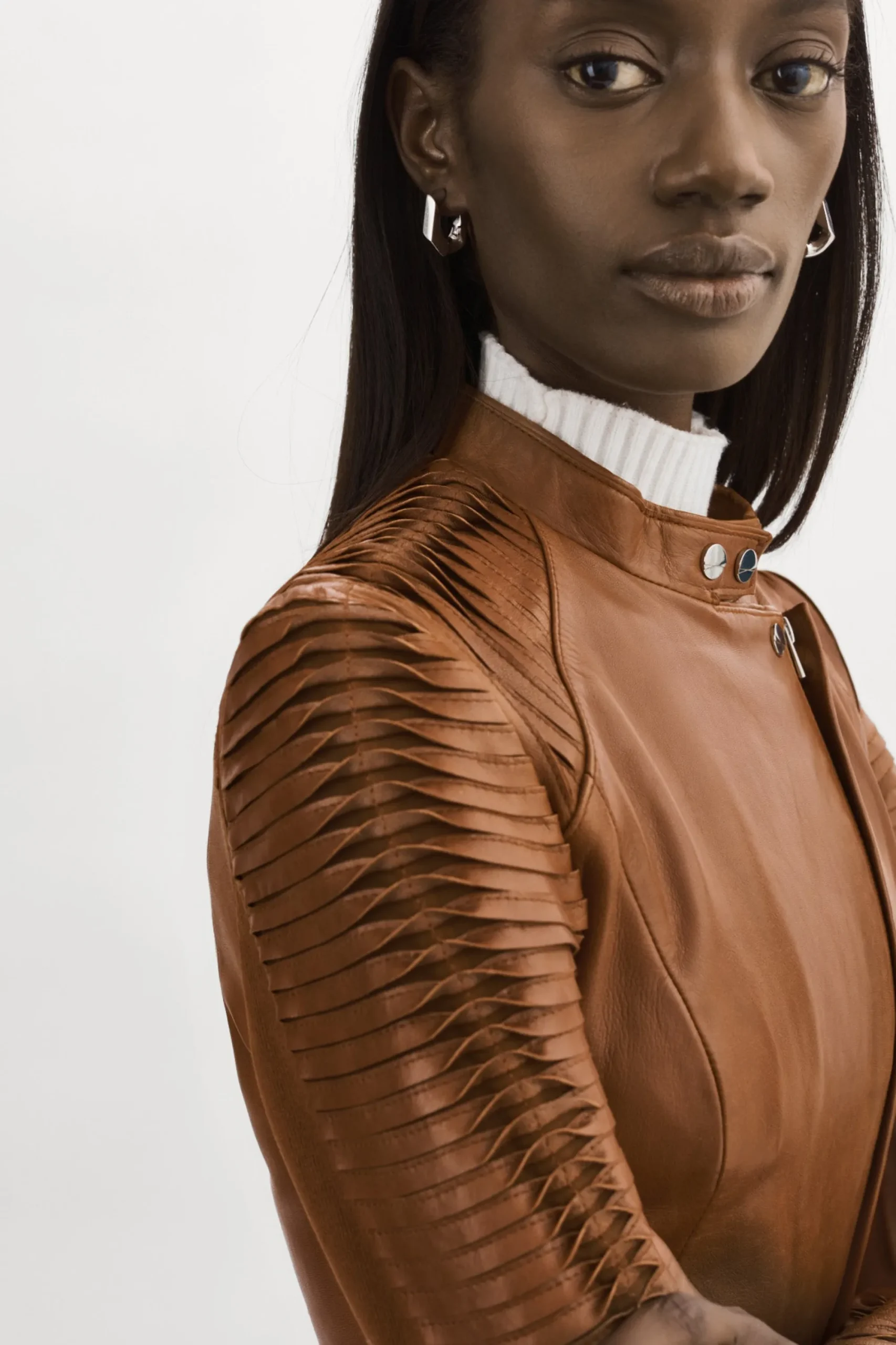 Online LAMARQUE AZRA | Leather Jacket Luggage