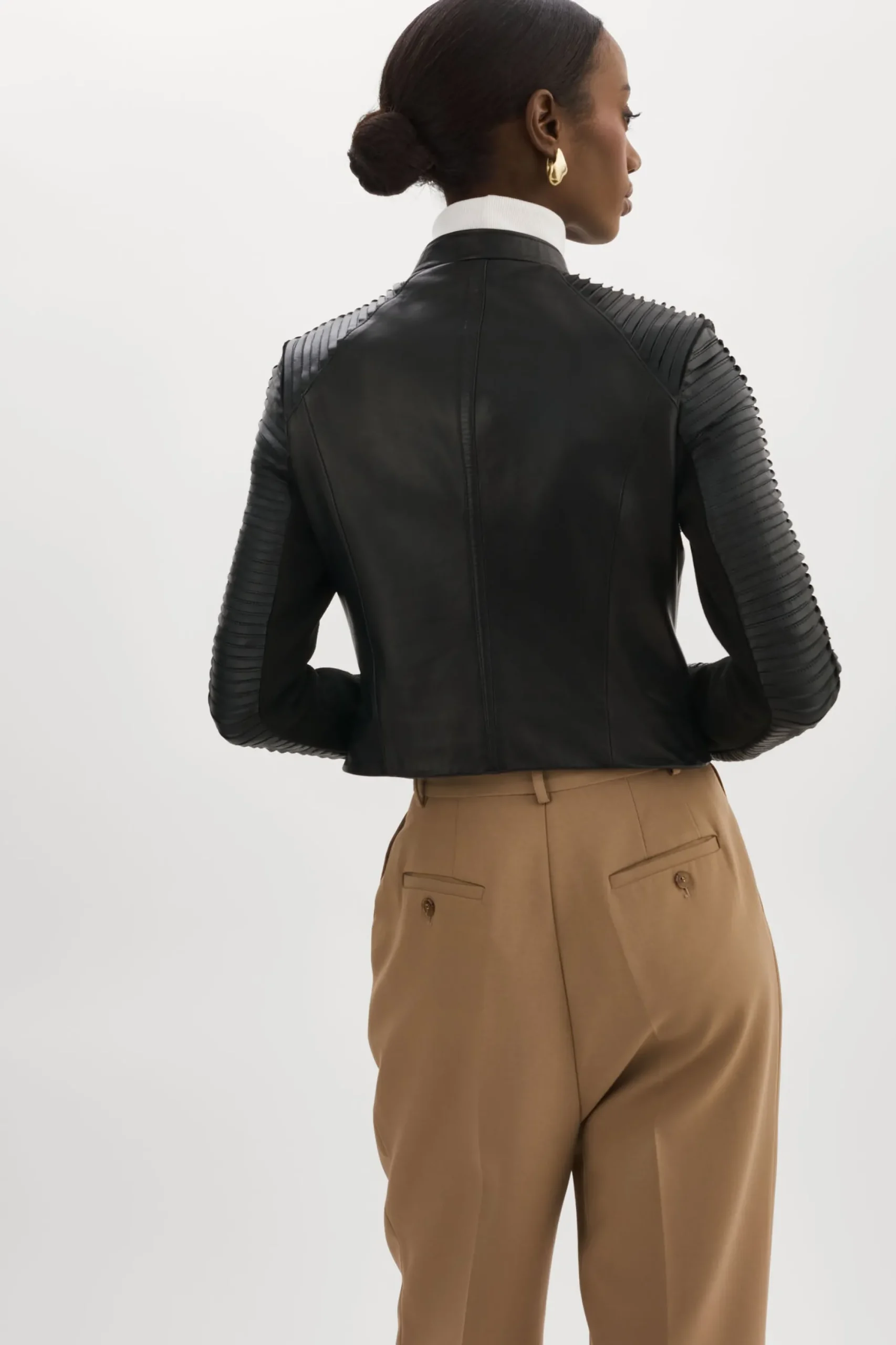 Store LAMARQUE AZRA GOLD | Leather Biker Jacket Black
