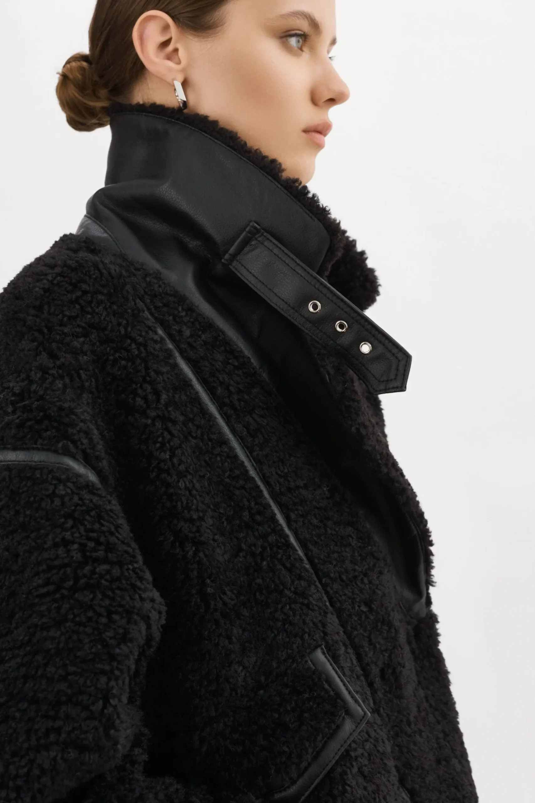 Best LAMARQUE BADU | Oversized Faux Shearling Jacket Black