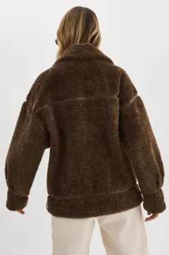 Cheap LAMARQUE BADU | Oversized Faux Shearling Jacket Brown