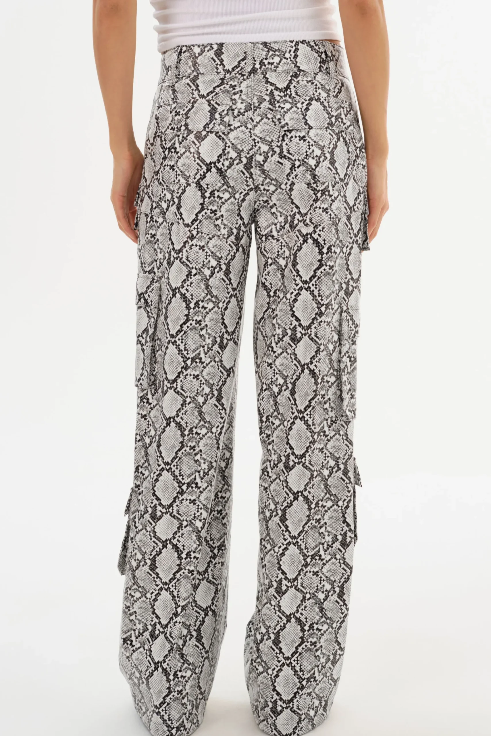 Flash Sale LAMARQUE BOBBI | Faux Leather Cargo Pants Python Print