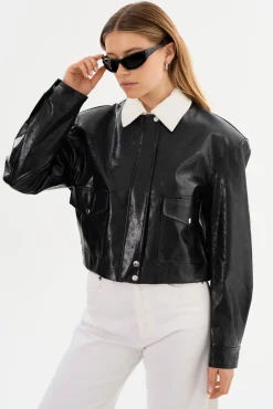 Cheap LAMARQUE BRAYLIN | Faux Leather Jacket Black