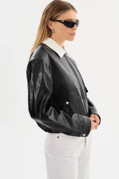 Cheap LAMARQUE BRAYLIN | Faux Leather Jacket Black