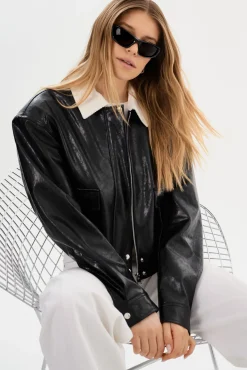 Cheap LAMARQUE BRAYLIN | Faux Leather Jacket Black