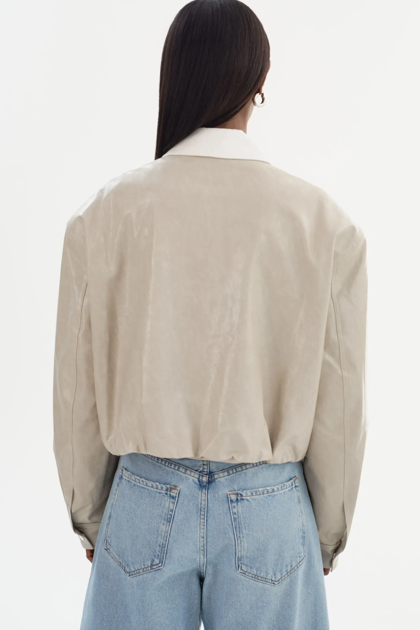 Outlet LAMARQUE BRAYLIN | Faux Leather Jacket Clay