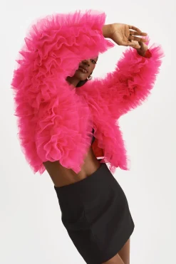 Sale LAMARQUE BRITNY | Ruffle Tulle Jacket Lilac Rose