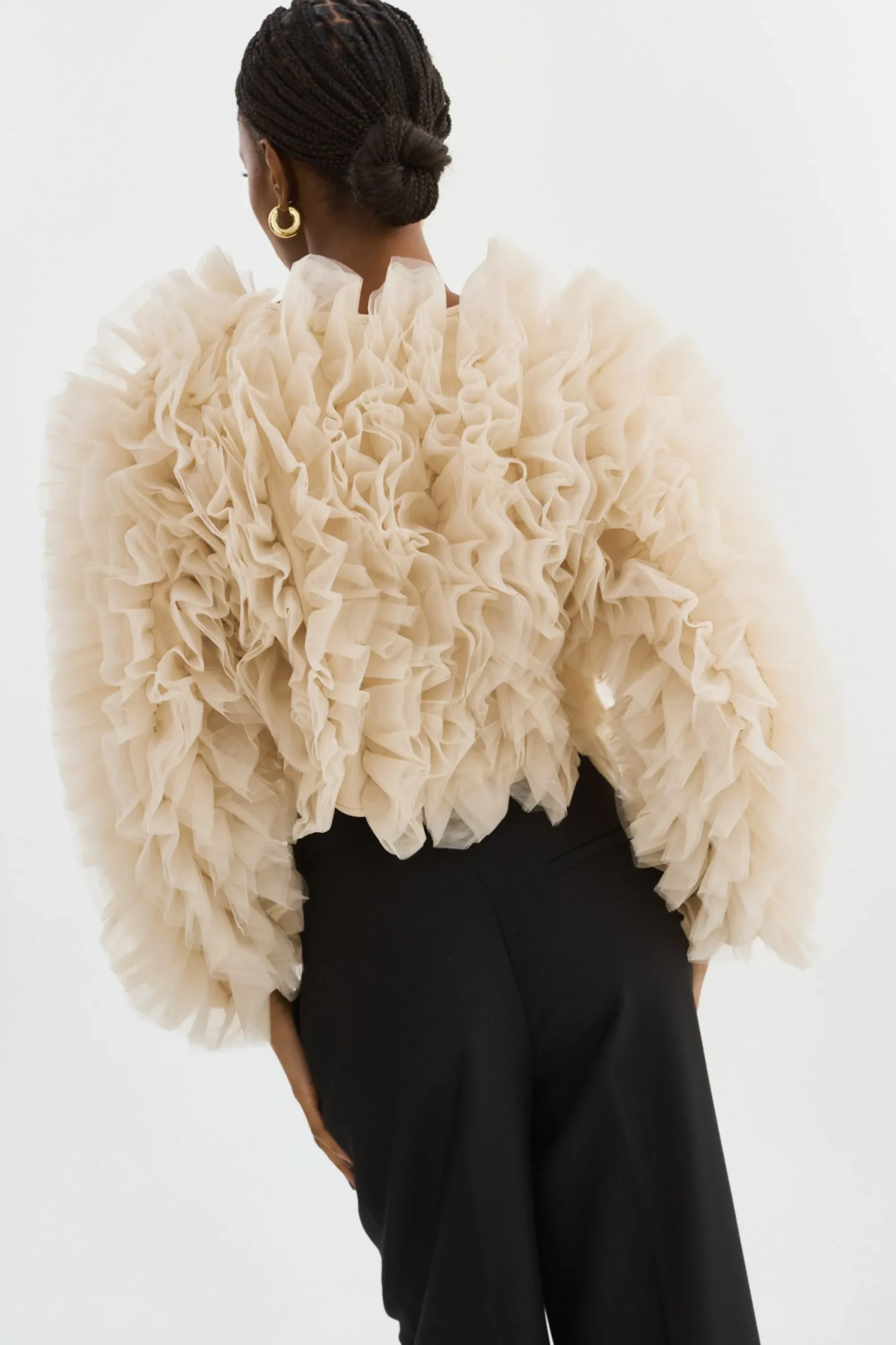 Cheap LAMARQUE BRITNY | Ruffle Tulle Jacket Light Beige