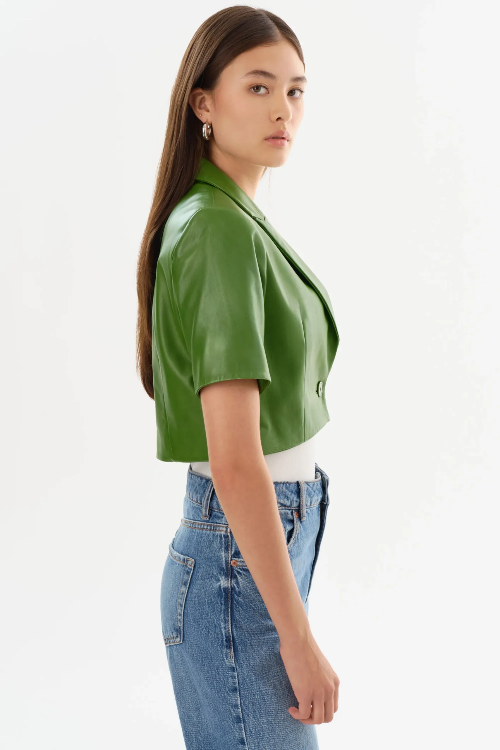 Cheap LAMARQUE CALATEA | Short Sleeve Blazer Treetop Green