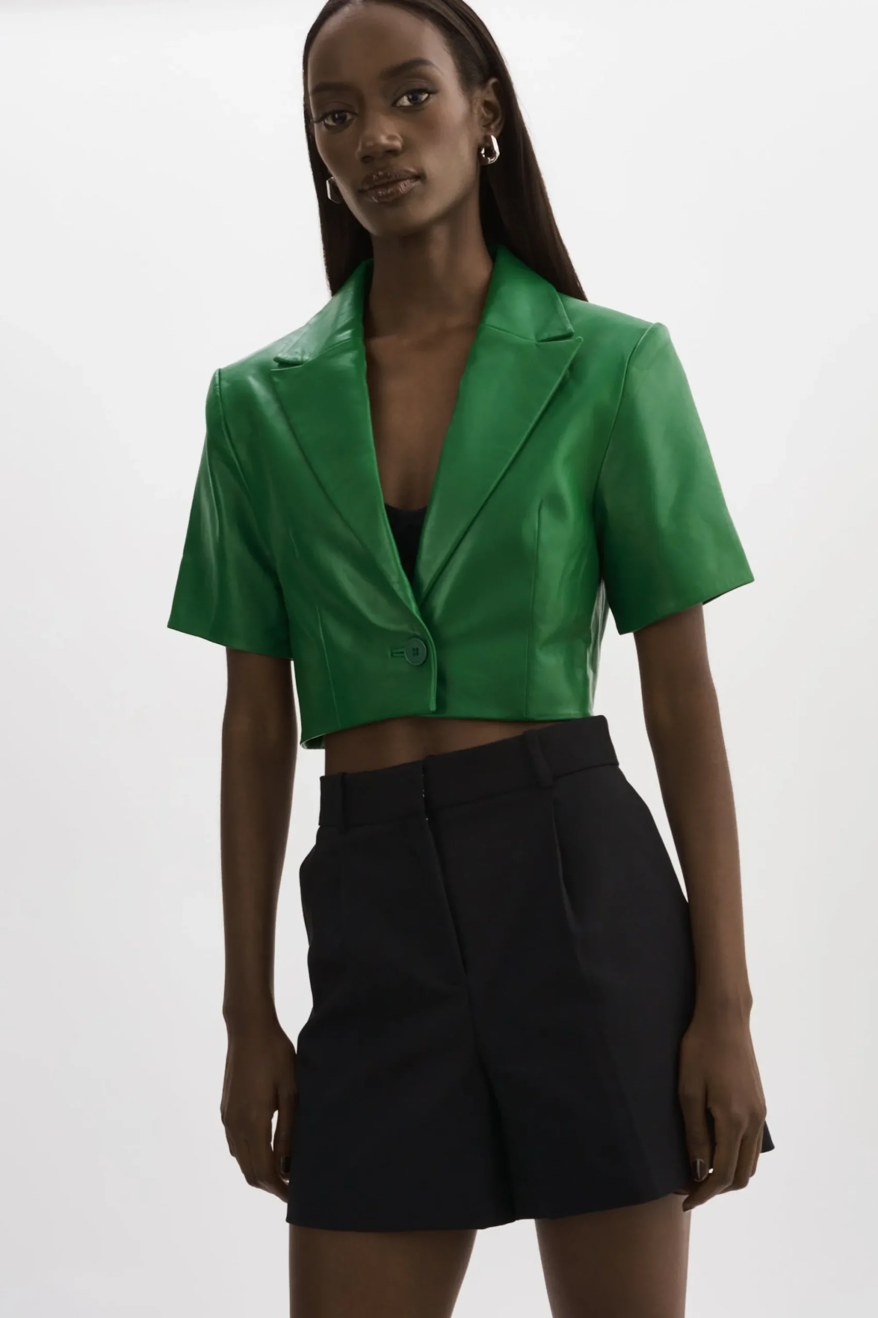 Discount LAMARQUE CALATEA | Short Sleeve Blazer VIBRANT GREEN
