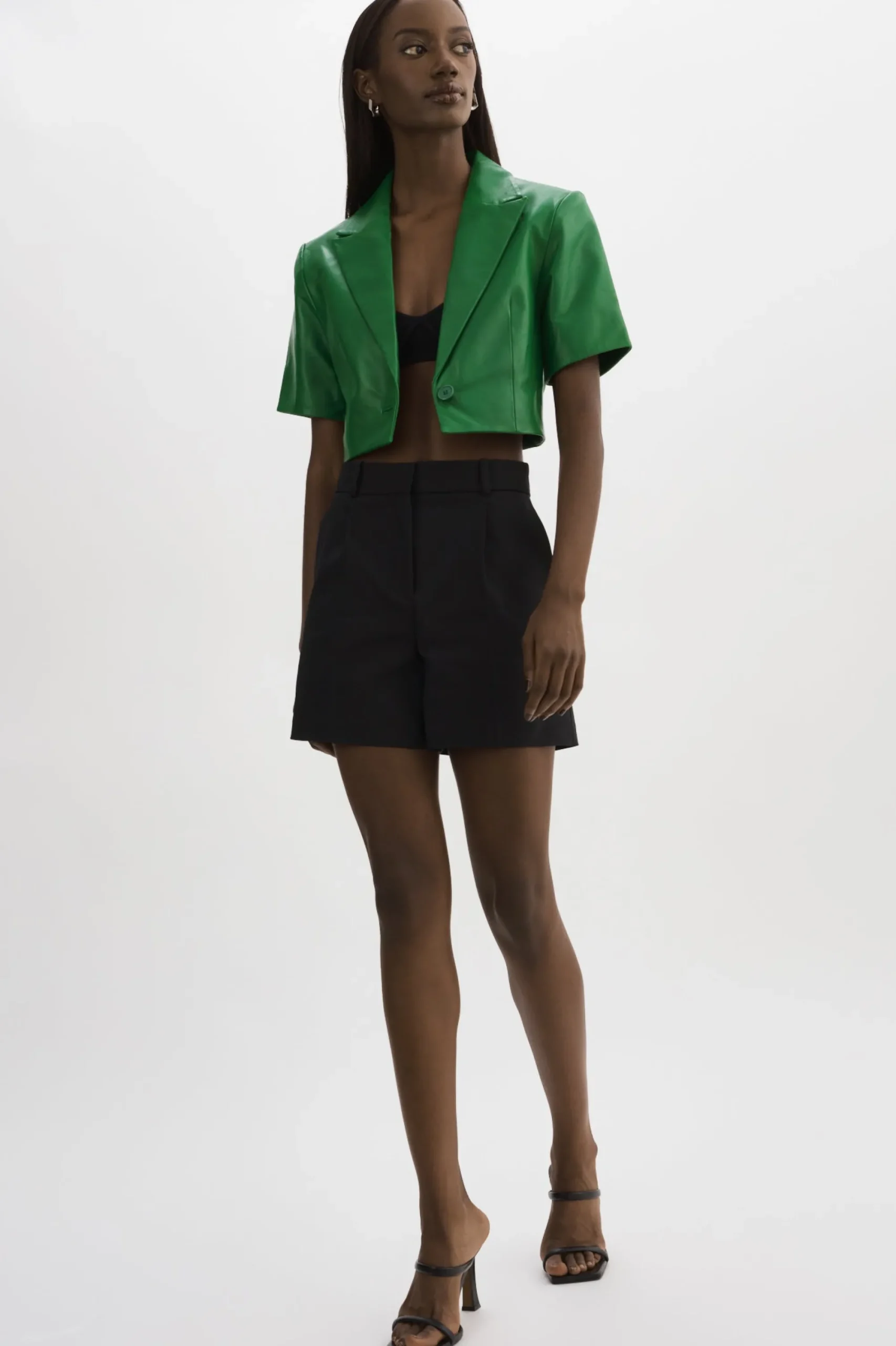 Discount LAMARQUE CALATEA | Short Sleeve Blazer VIBRANT GREEN