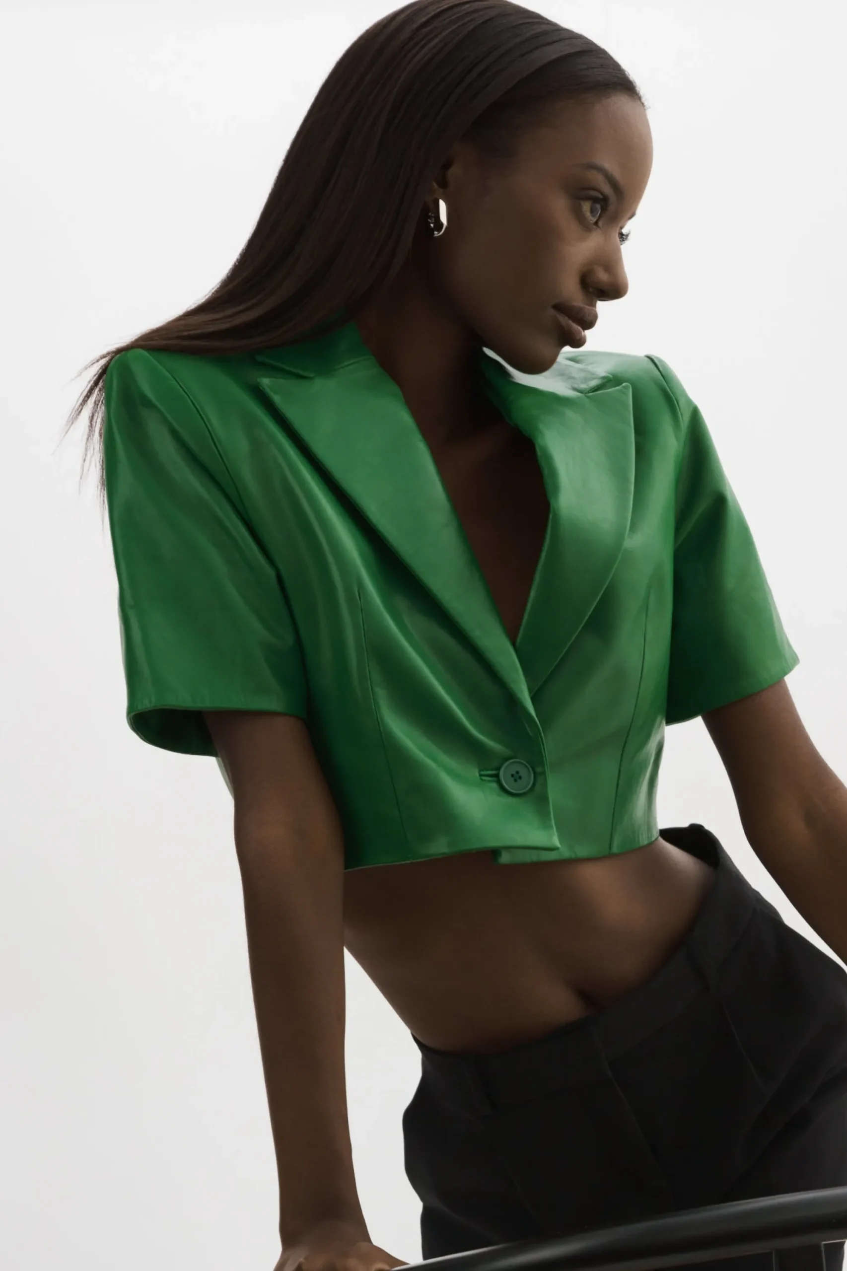 Discount LAMARQUE CALATEA | Short Sleeve Blazer VIBRANT GREEN