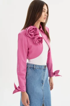 Store LAMARQUE CALISTA | Appliqué Leather Bolero Super Pink