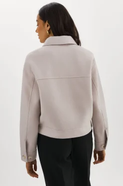 Discount LAMARQUE CHRISTINE | Wool Jacket FEATHER GREY