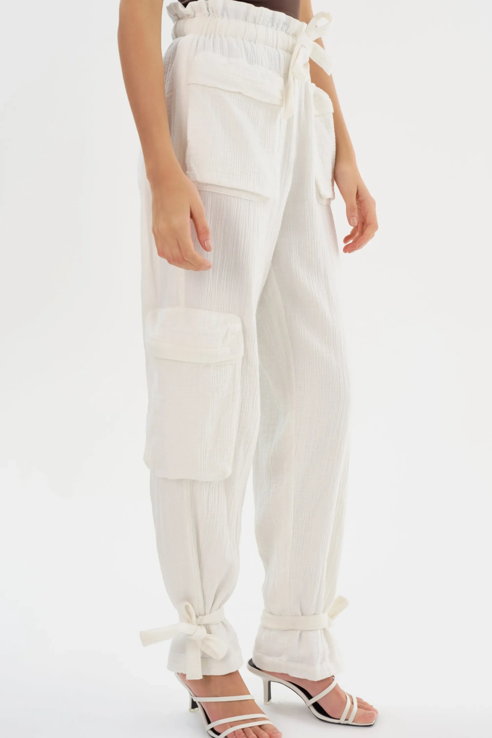 Cheap LAMARQUE CRESTIN | Cotton Cargo Pants Off White