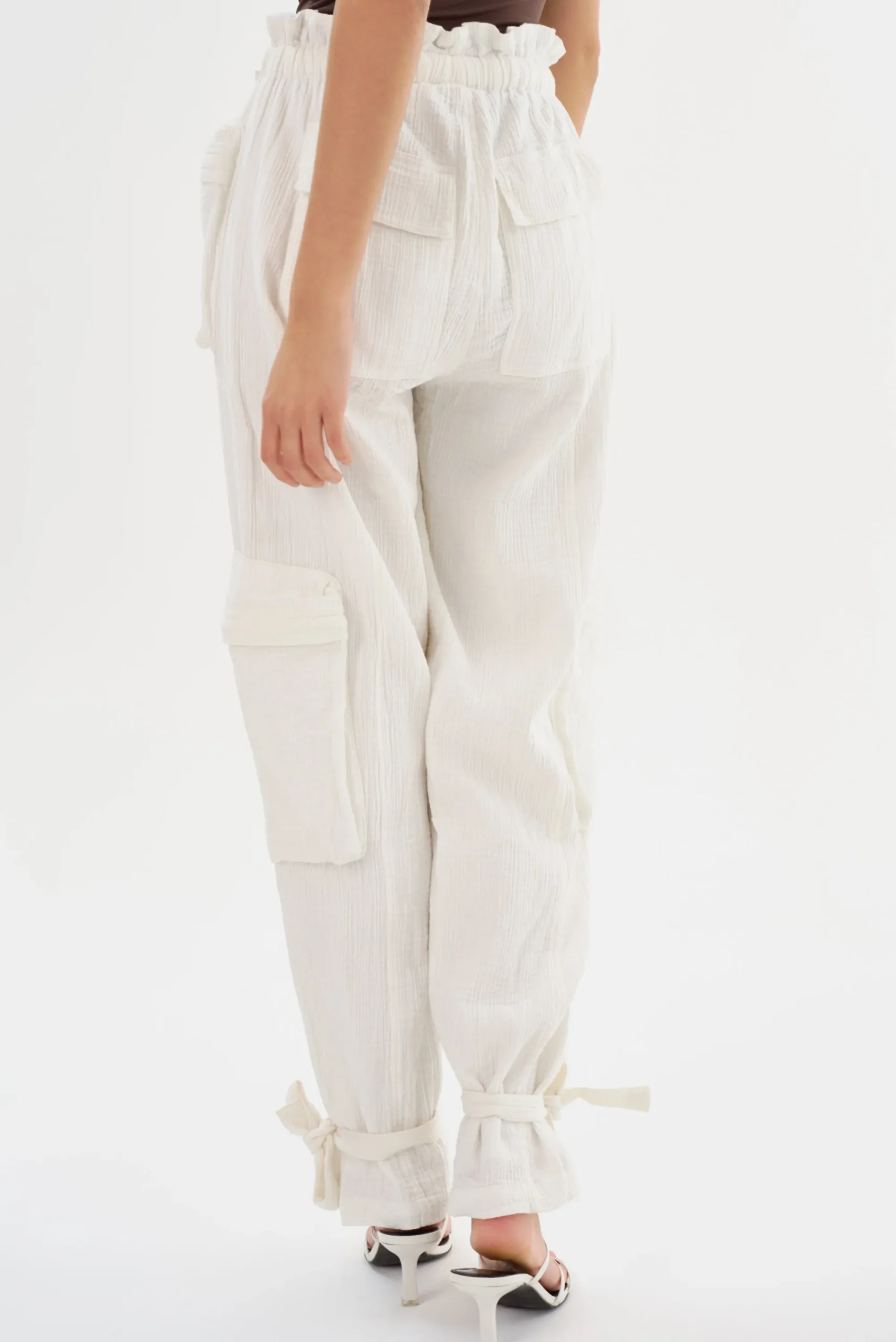 Cheap LAMARQUE CRESTIN | Cotton Cargo Pants Off White