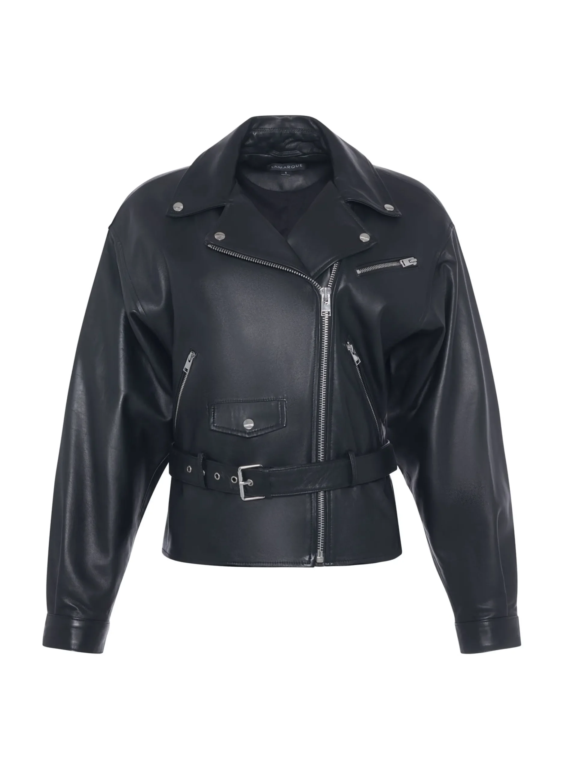 Sale LAMARQUE DANIELA | Leather Biker Jacket Black