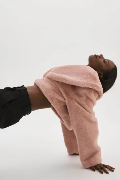 Online LAMARQUE DANIKA | Faux Fur Crop Jacket Smoky Pink