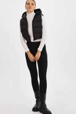 Sale LAMARQUE DELMA | Quilted Nylon Dickey Black