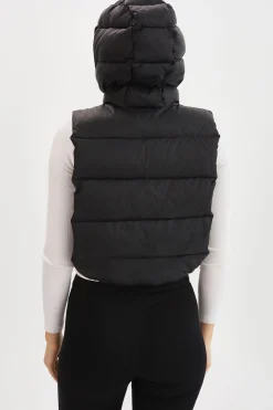 Sale LAMARQUE DELMA | Quilted Nylon Dickey Black