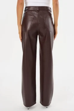 Hot LAMARQUE DEMORA | Recycled Leather Pants Mahogany