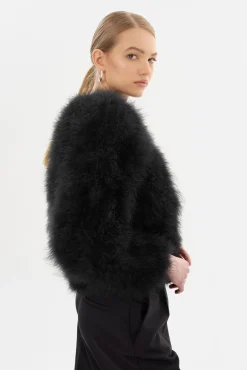 Best LAMARQUE DEORA | Feather Jacket Black