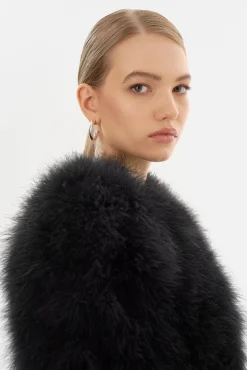 Best LAMARQUE DEORA | Feather Jacket Black