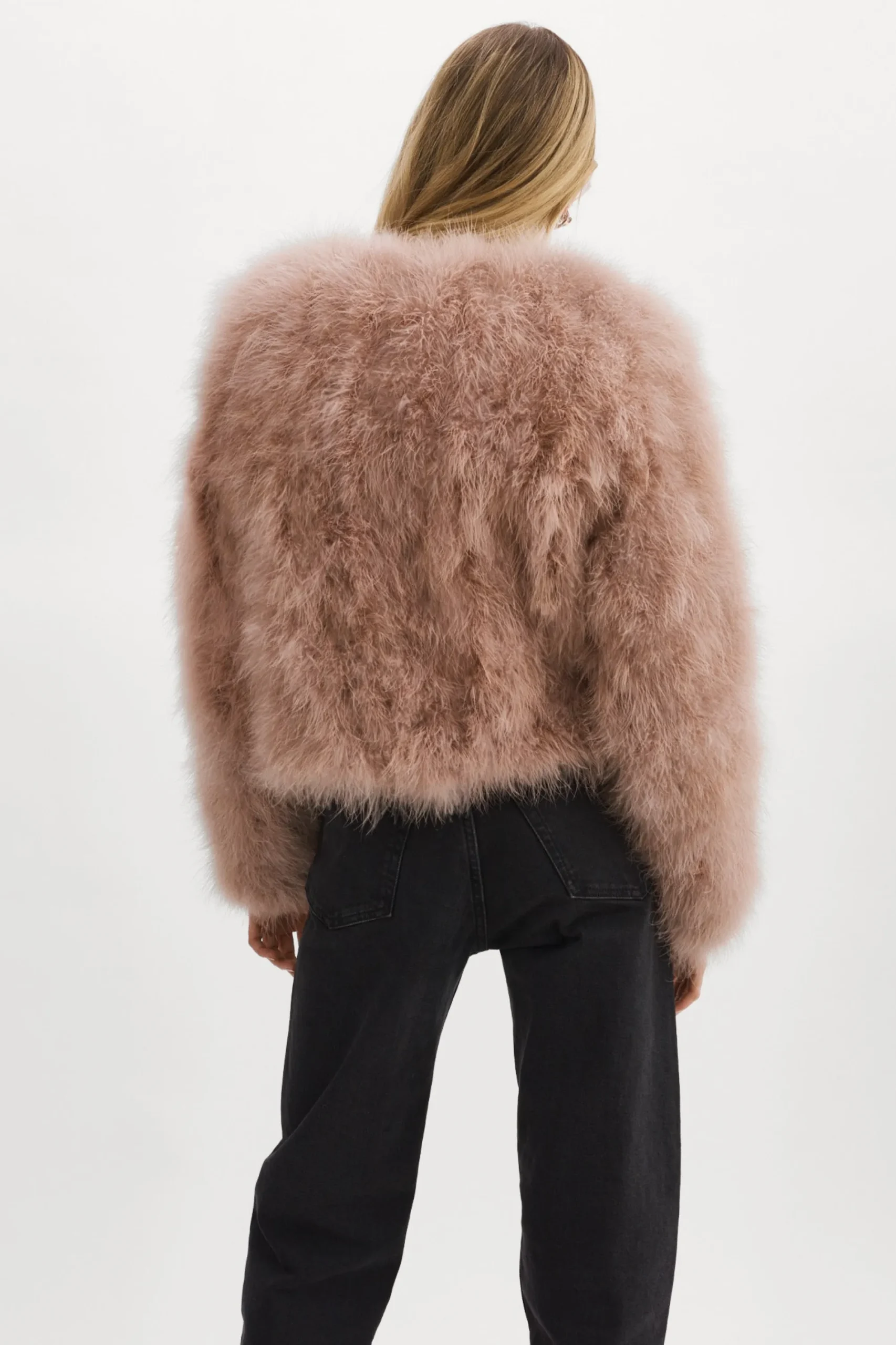 Outlet LAMARQUE DEORA | Feather Jacket Dusty Rose
