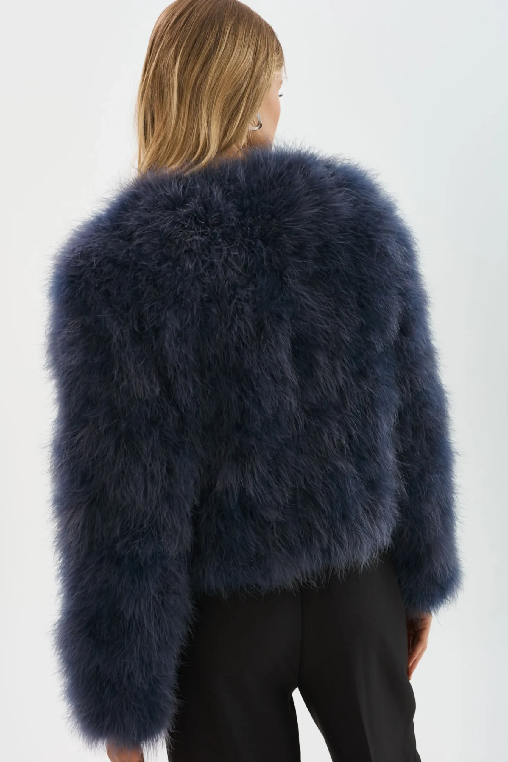 Discount LAMARQUE DEORA | Feather Jacket MIDNIGHT BLUE