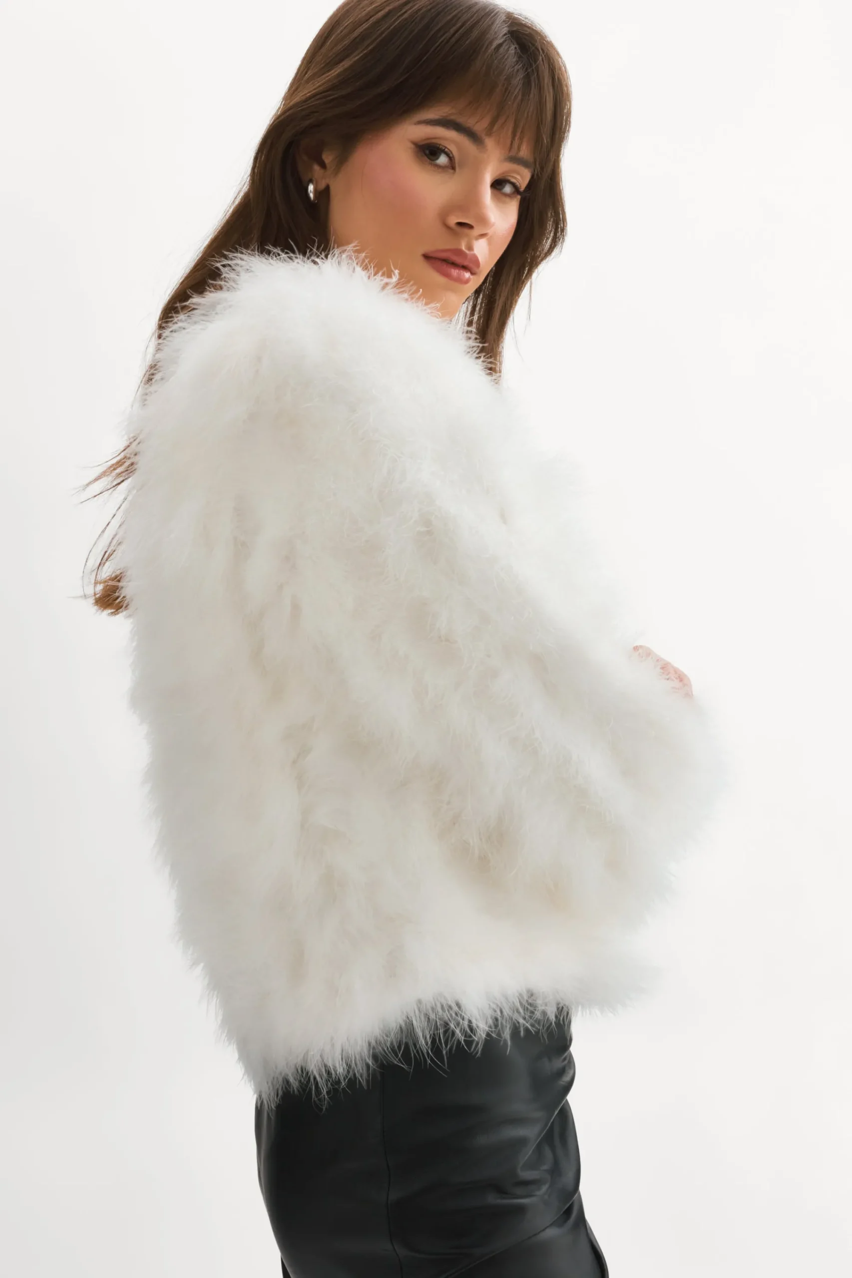 Fashion LAMARQUE DEORA | Feather Jacket White