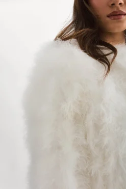 Fashion LAMARQUE DEORA | Feather Jacket White