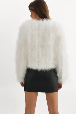 Fashion LAMARQUE DEORA | Feather Jacket White