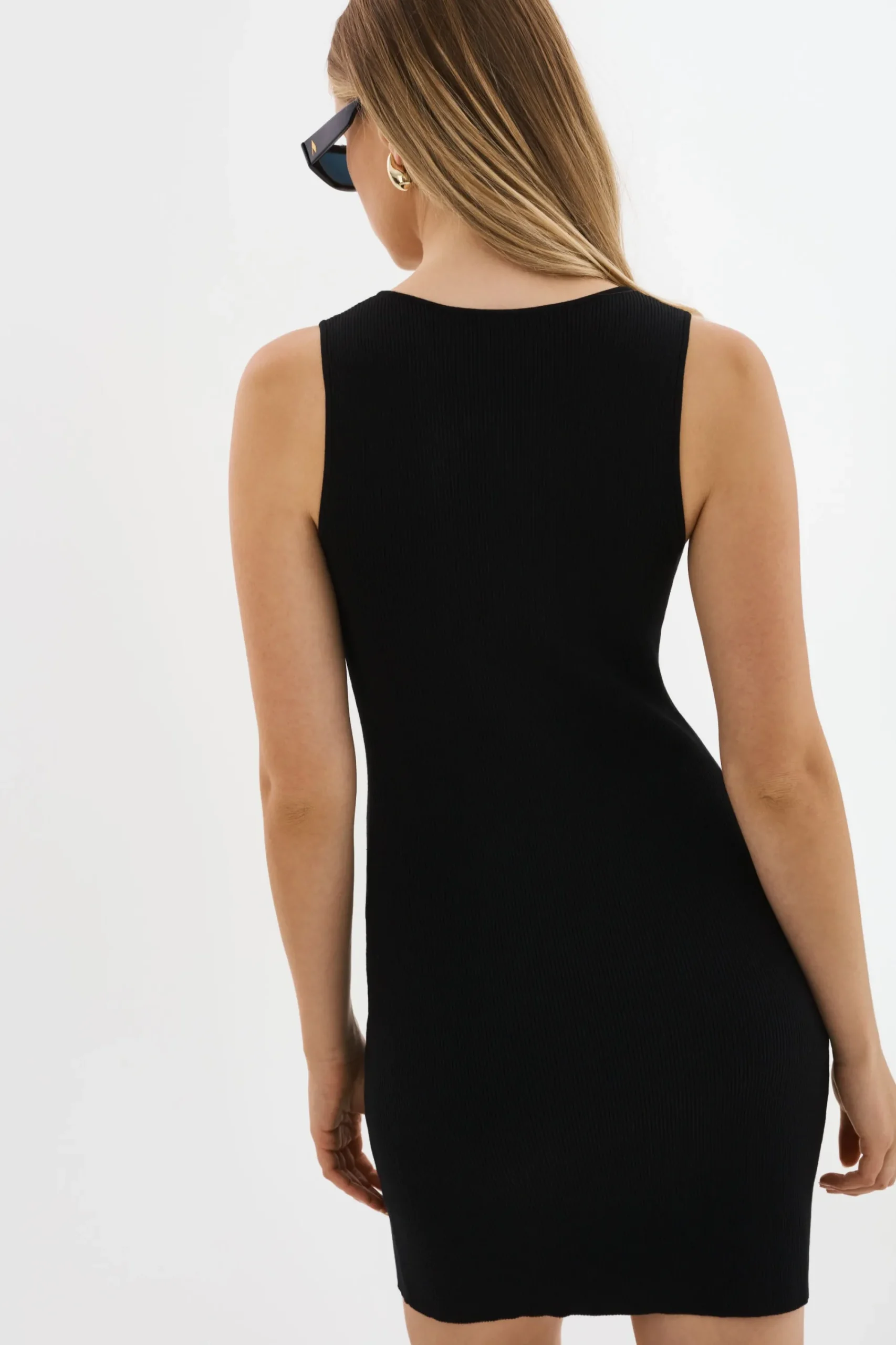 New LAMARQUE DONATA | Rib Knit Dress Black