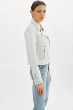 Best Sale LAMARQUE DONNA | Iconic Leather Biker Jacket White