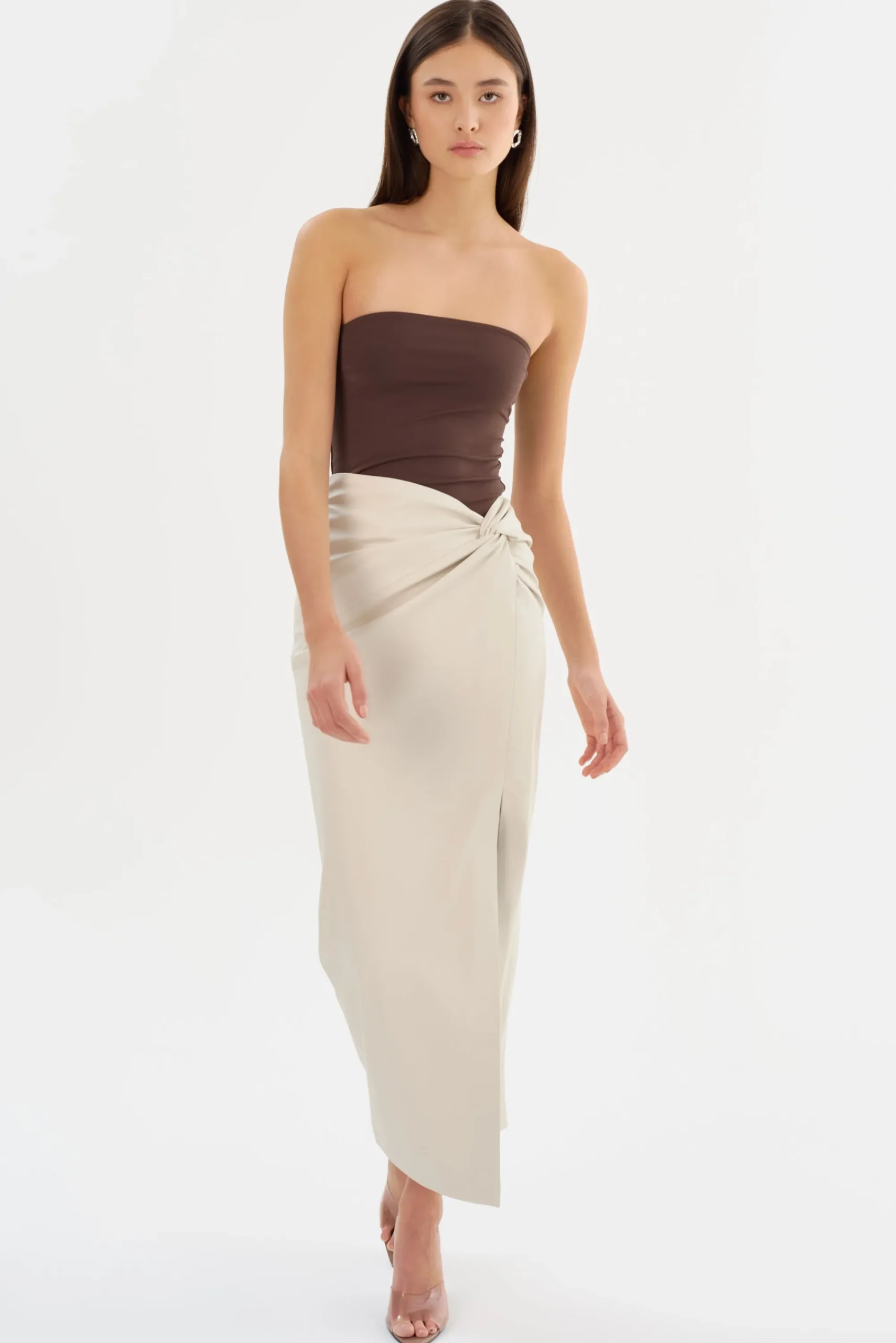 Cheap LAMARQUE EILEEN | Faux Leather Maxi Skirt Bone