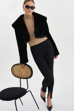 Sale LAMARQUE ELAINE | Twill Leggings Black