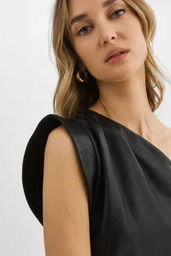 Clearance LAMARQUE ELITA | Leather Romper Black