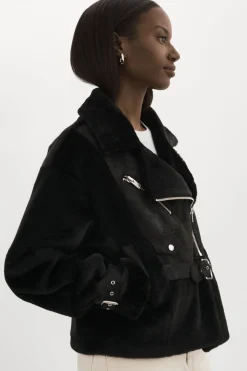 Online LAMARQUE ELODY | Faux Fur Jacket Black / Black